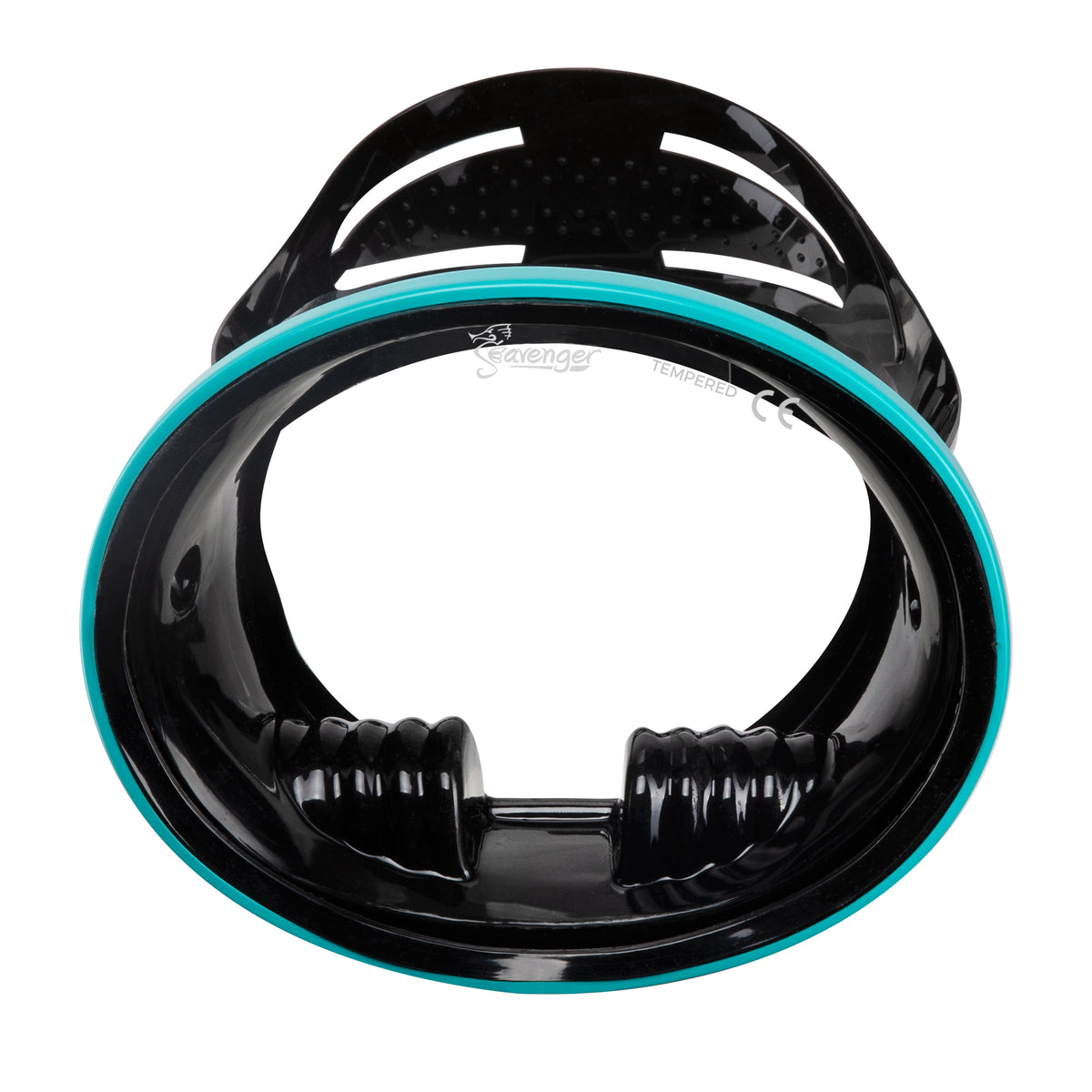 Seavenger Hydra Oval Dive Mask Black Siliconeteal 5272