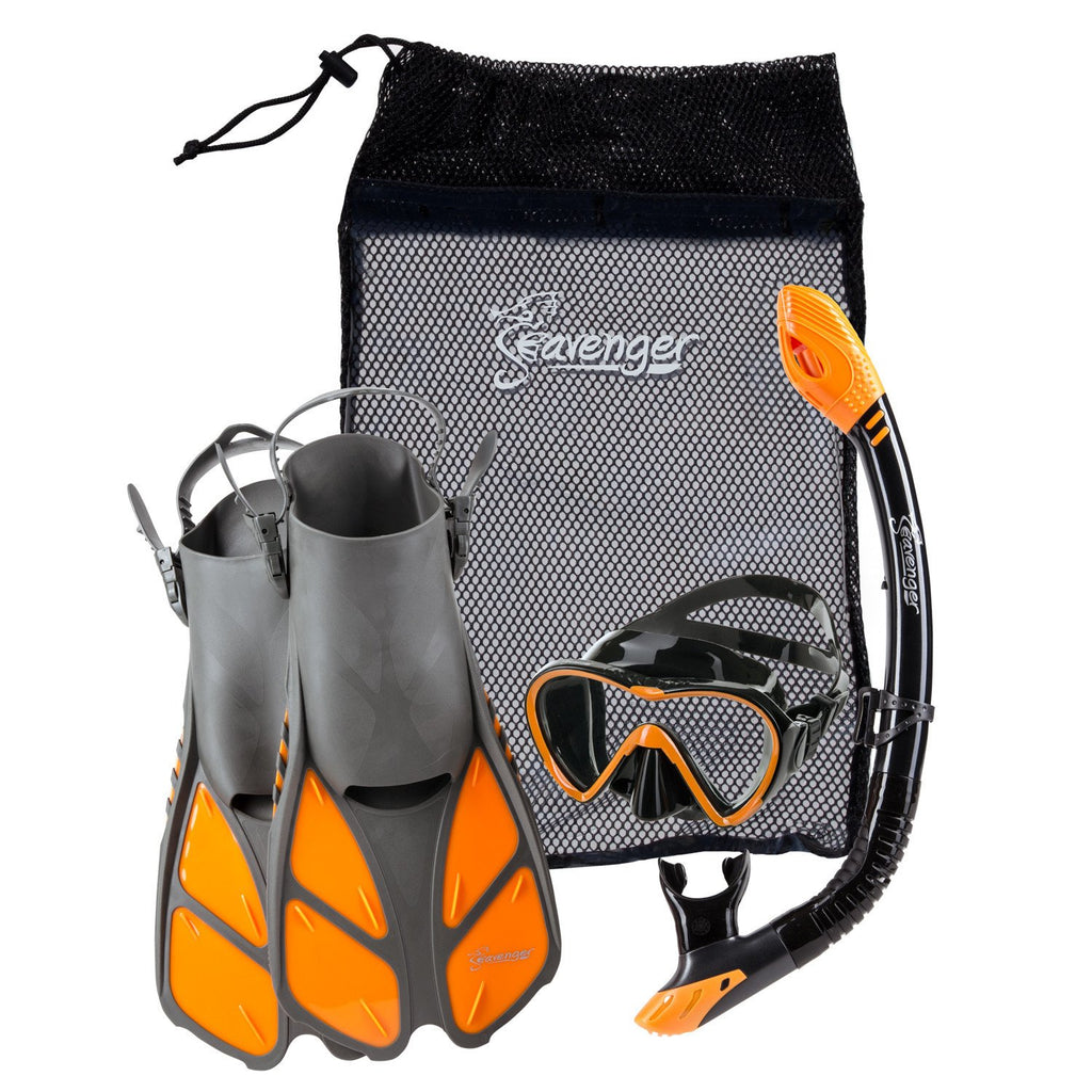 orange Seavenger snorkel set