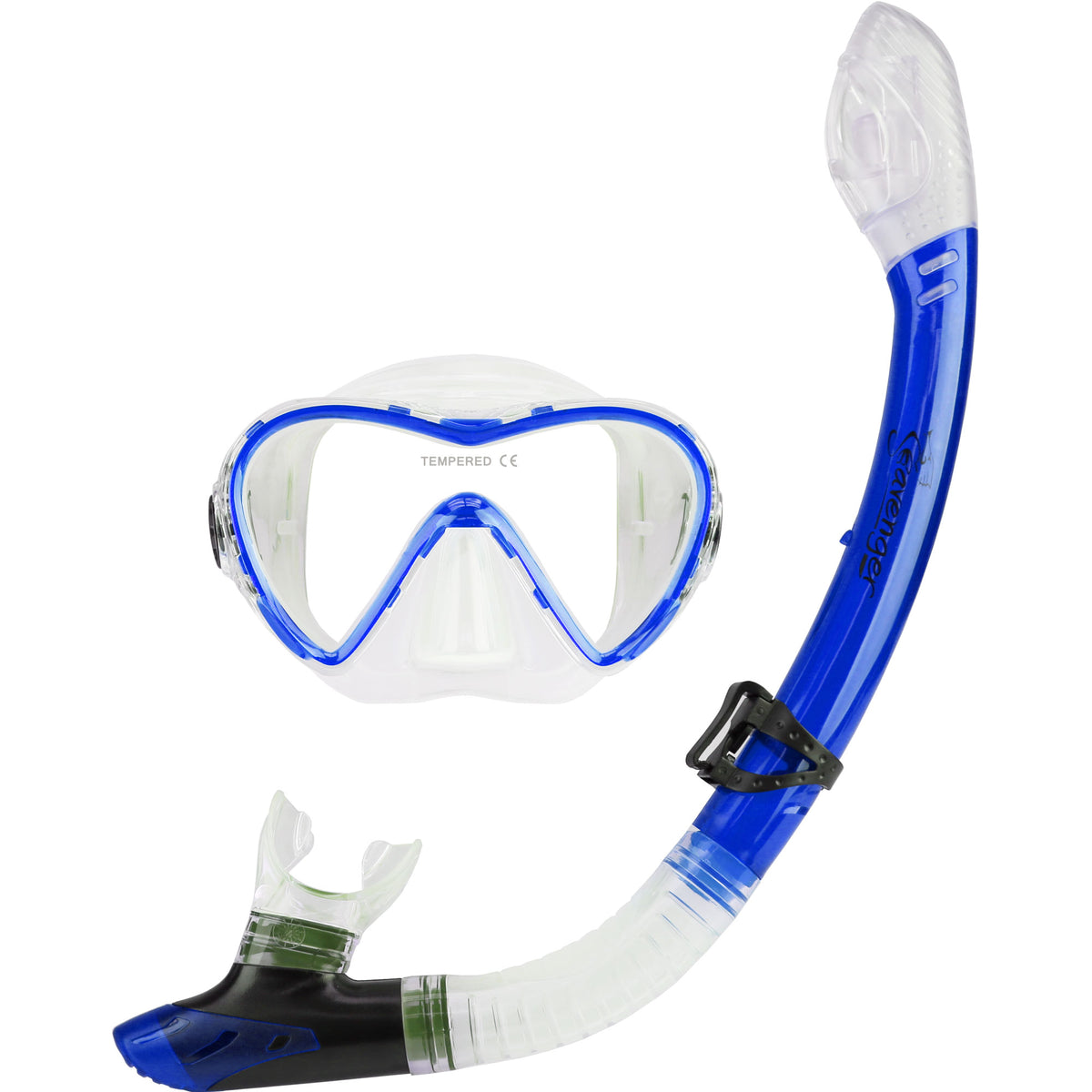 Seavenger Aviator Mask and Snorkel Set - Blue