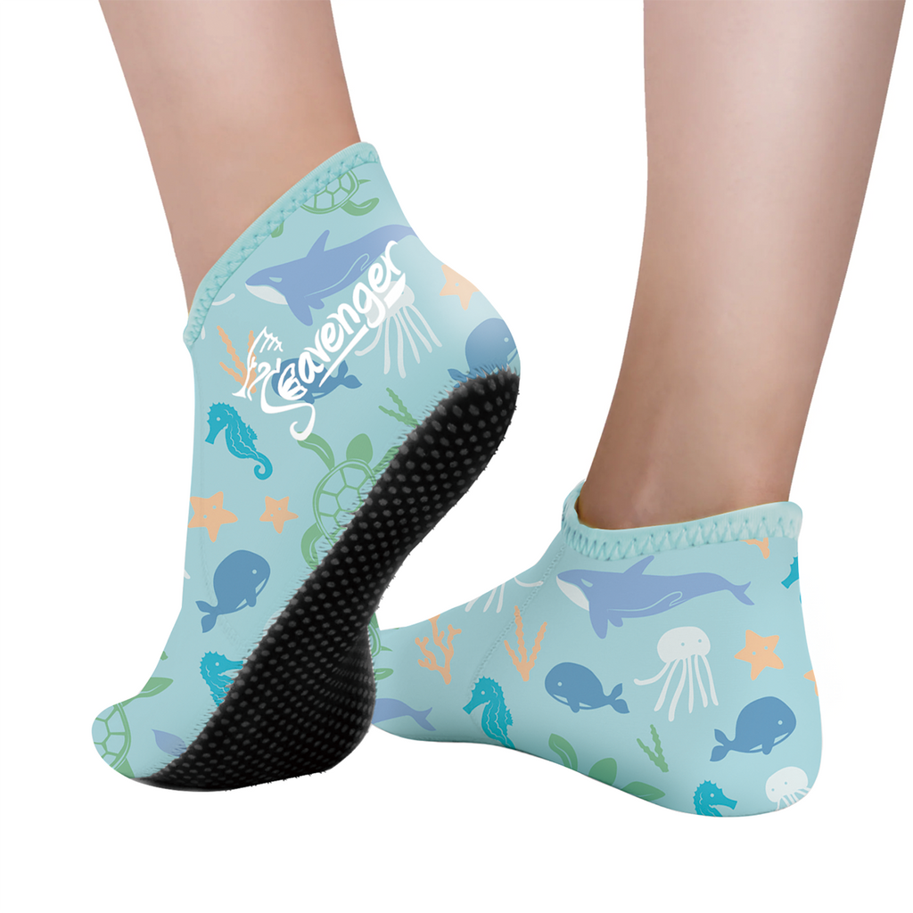 Zephyr 3mm Neoprene Socks - Paradise Light Blue