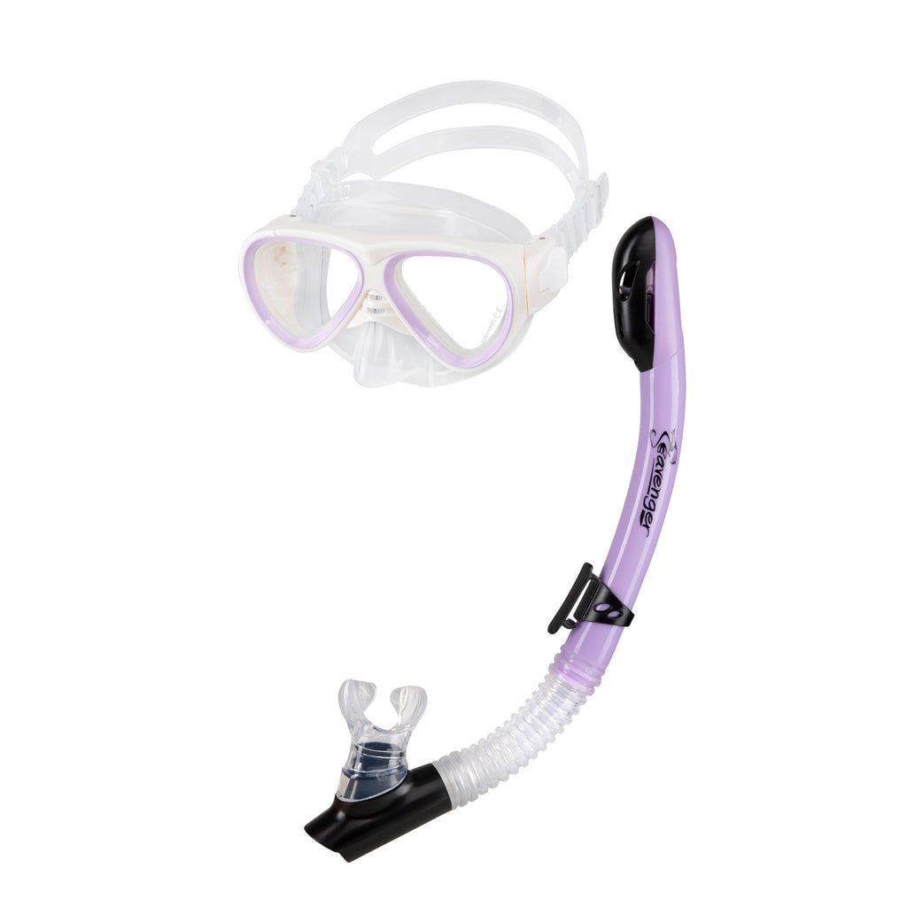 Hanalei Junior Snorkel & Anti-Fog Mask Set - Soft Lavender