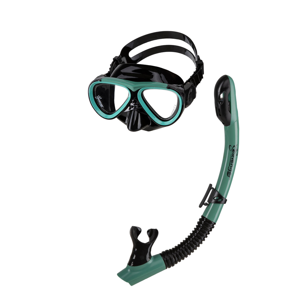 Hanalei Junior Snorkel & Anti-Fog Mask Set - Seafoam Green