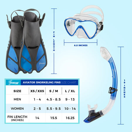 Seavenger Aviator Snorkel Set
