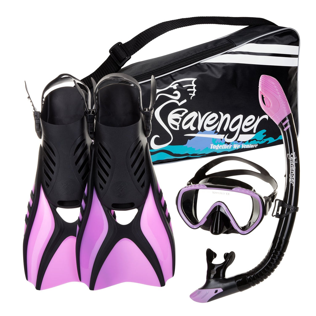purple snorkel set