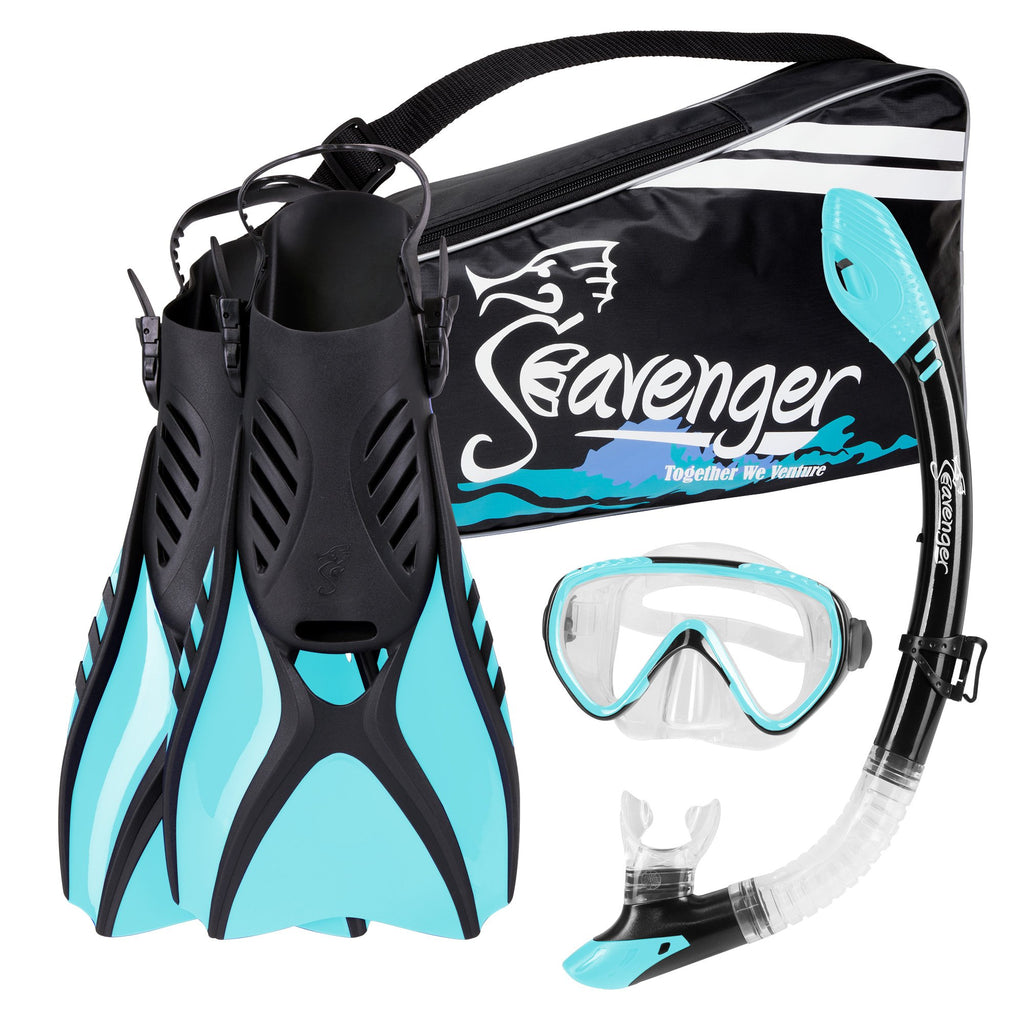 light blue snorkel set