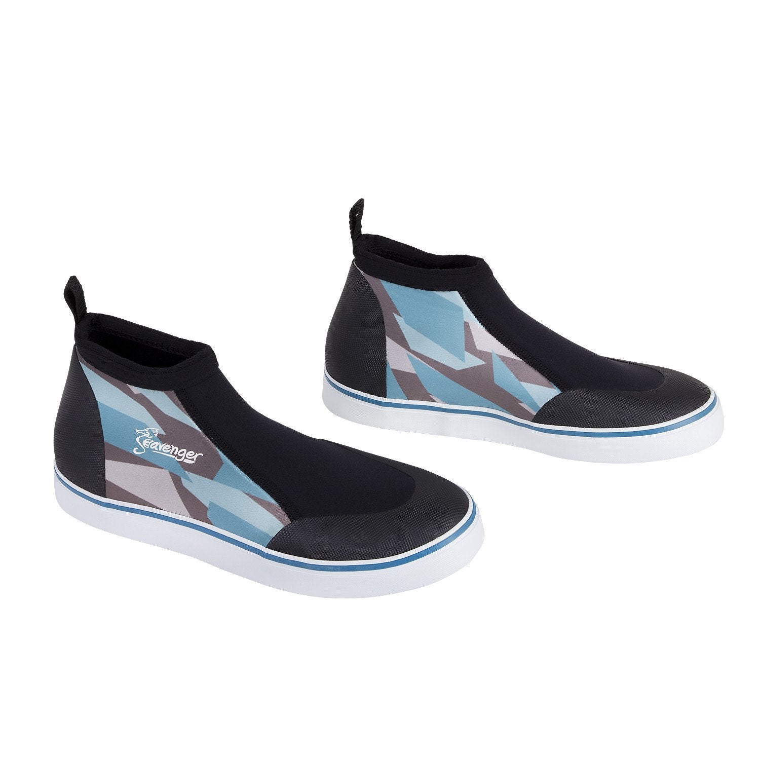 Atlantis Slip On Scuba Shoes Geometric Blue