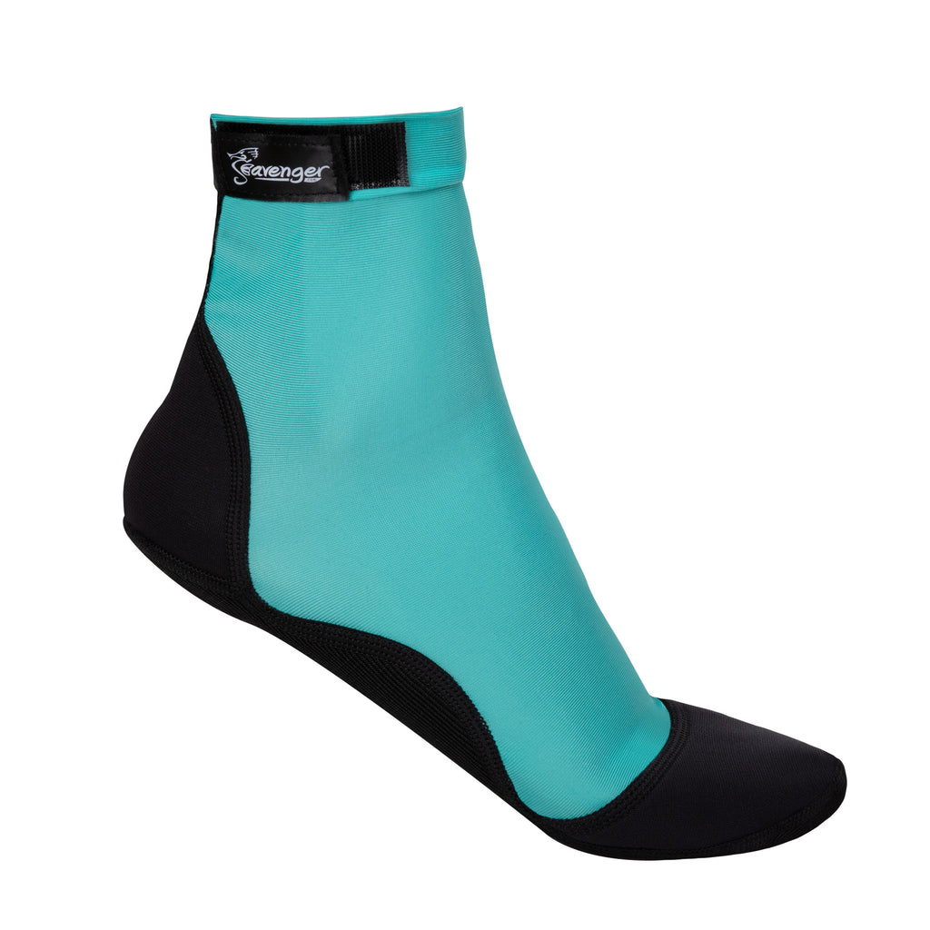 tall teal beach socks for sand volleyball and soccer