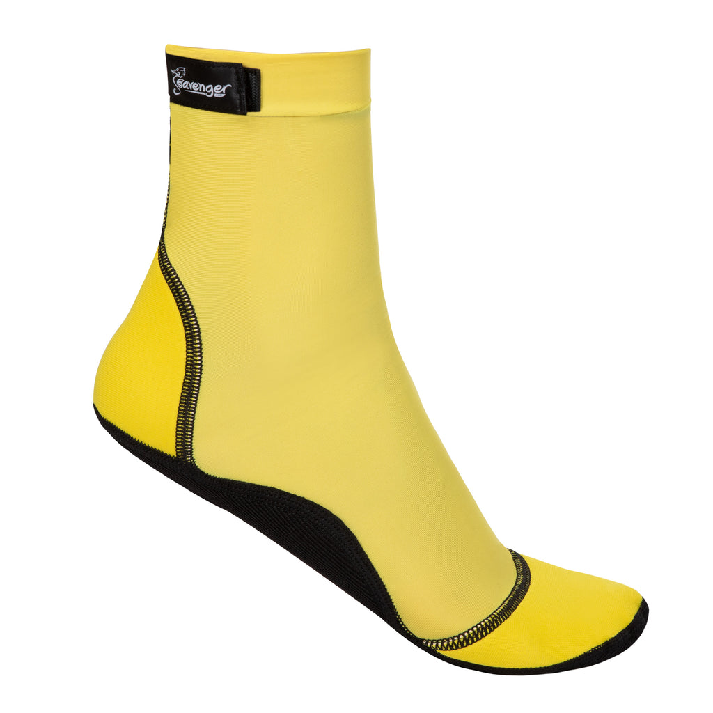 tall yellow beach socks for sand volleyball and soccer