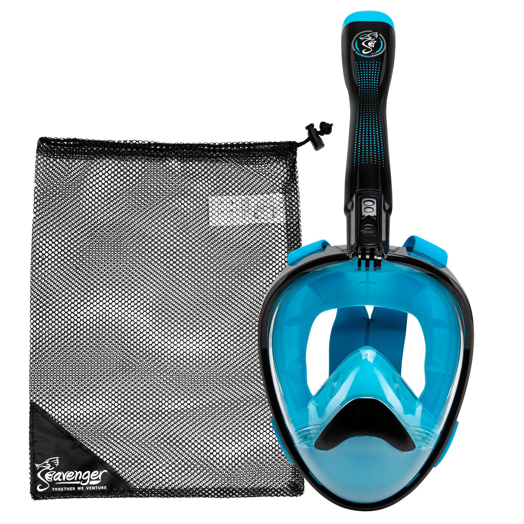 Nautilus Blue Full Face Snorkel Mask 