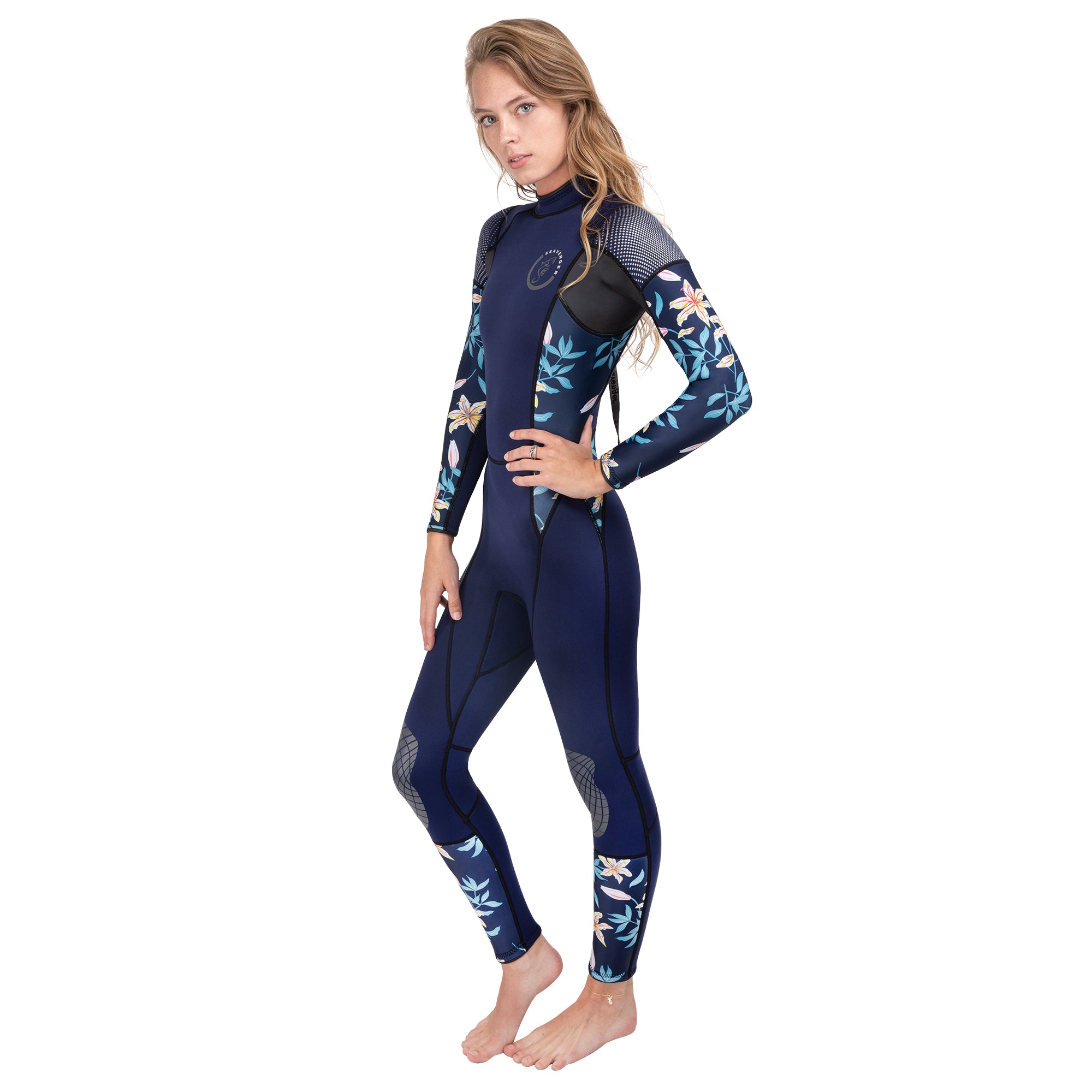 Alpha 3mm Women's Wetsuit - Dark Floral – Seavenger