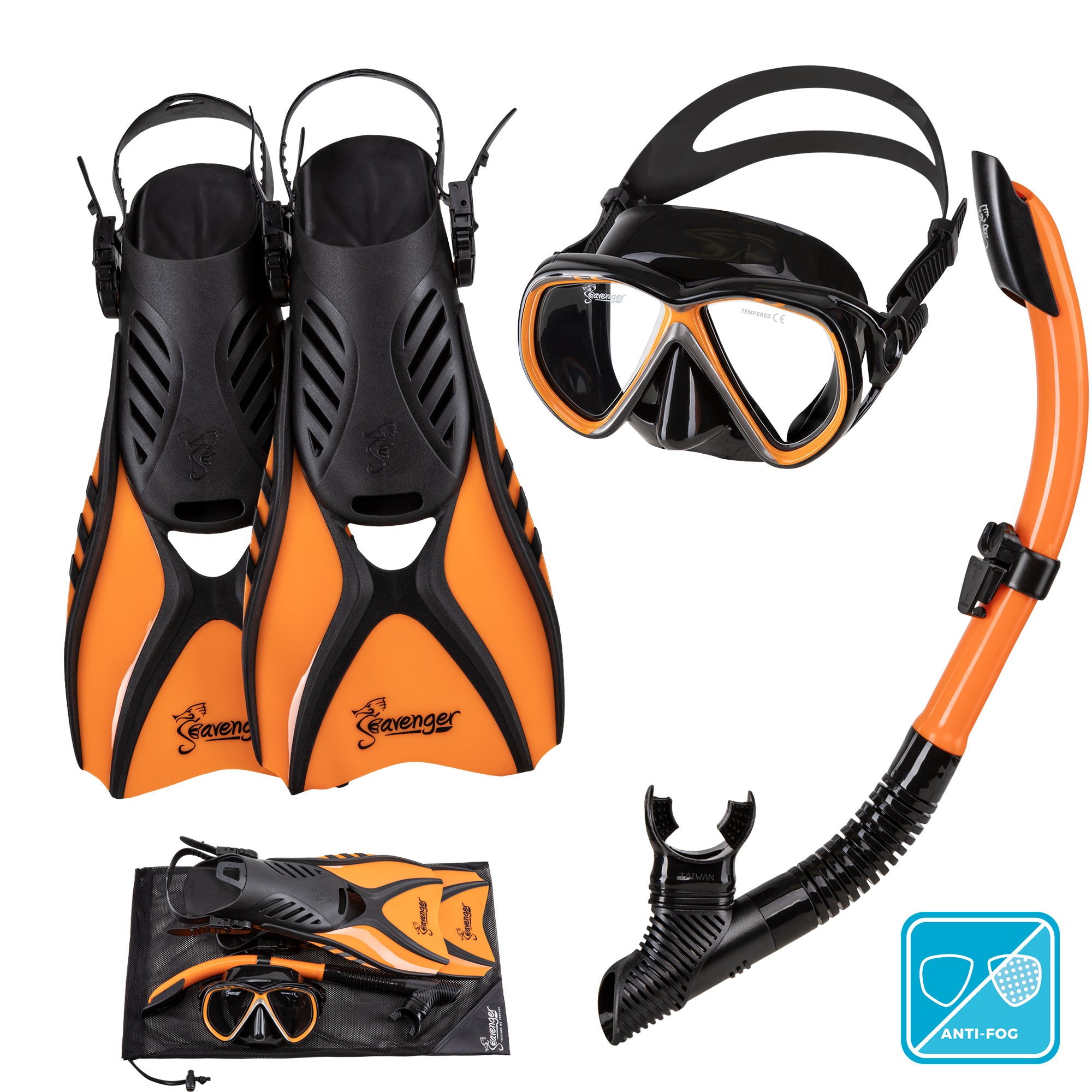 goggles and snorkel set Hanalei Anti-Fog Snorkeling Set