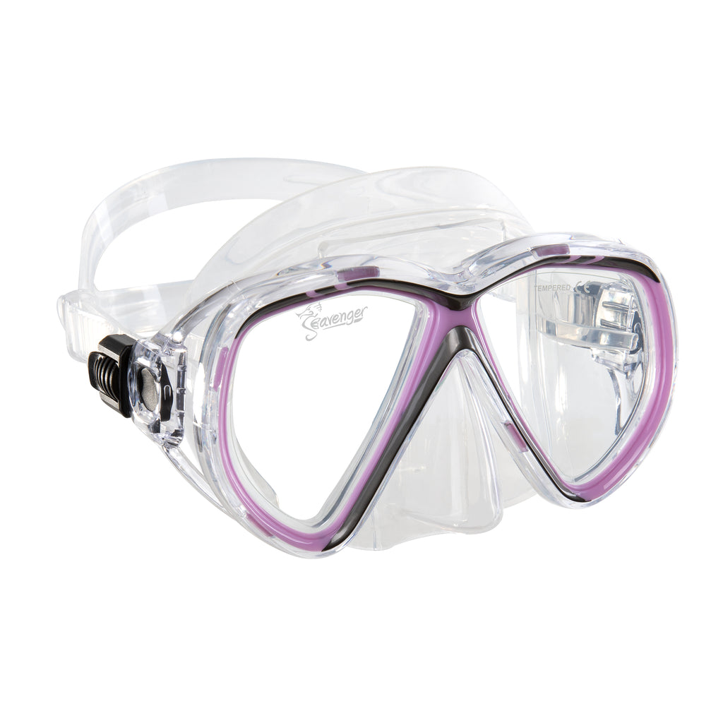 Seavenger Hanalei Snorkel and Anti-Fog Mask Set in Soft Lavender