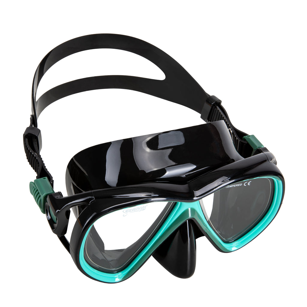 Seavenger Hanalei Snorkel and Anti-Fog Mask Set in Seafoam Green