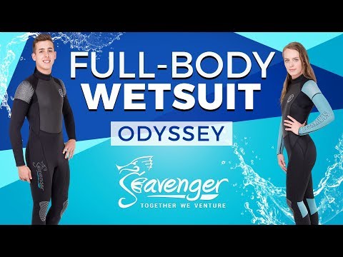 Seavenger Women’s Odyssey Full Wetsuit - Black (womens) top size 13