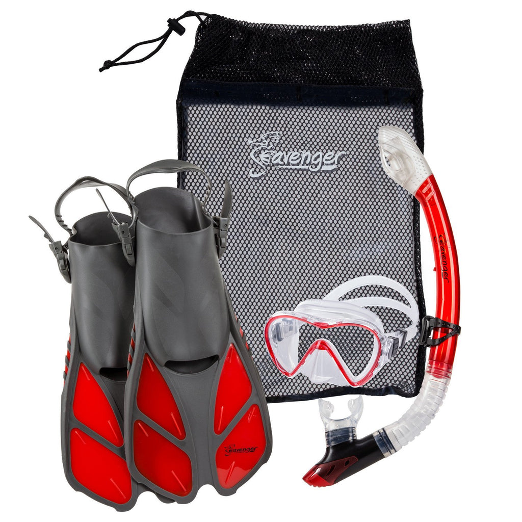 red Seavenger snorkel set