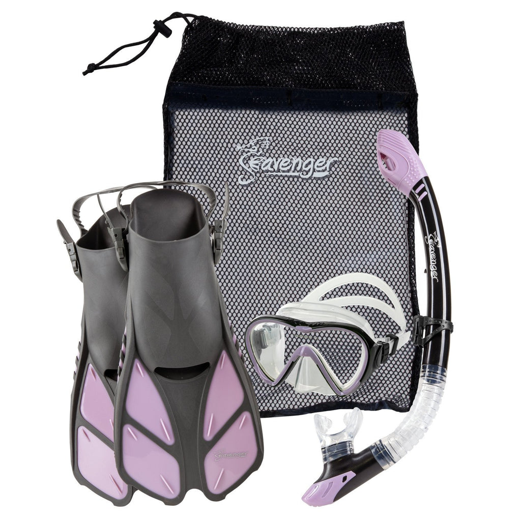light purple Seavenger snorkel set
