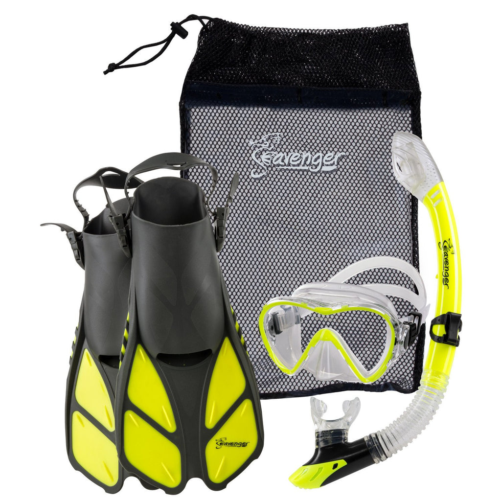 yellow snorkel set